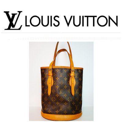 (售?)Louis Vuitton 路易威登 原花 LV真品 水桶包 肩背包 側背手提包 老花M42238精品包(勿標)