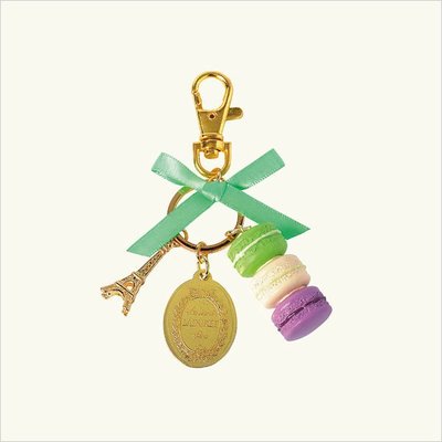 Laduree 法國巴黎鐵塔 日本馬卡龍 鑰匙圈吊飾品牌經典款~下標及售!