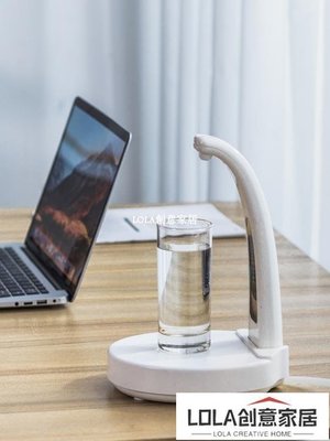 免運-桶裝水抽水器家用桌面純凈飲水機USB充電智能水泵自動斷水上水器「開春特惠」-LOLA創意家居