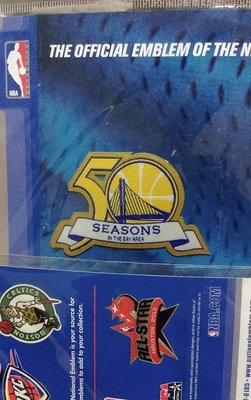 NBA Patch 金州 勇士隊 50週年 紀念章