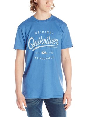 Quiksilver【L】ORIGINAL 輕量 淺藍短袖T恤 全新 現貨 美國購入 保證正品