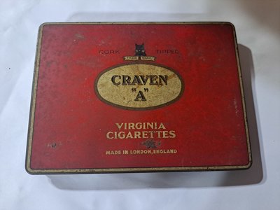 早期英國倫敦製香菸鐵盒