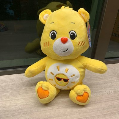 ￼❤Lika小舖❤英國購入 全新附吊牌 正版Care Bears 彩虹熊 愛心熊 玩偶布偶娃娃 黃色