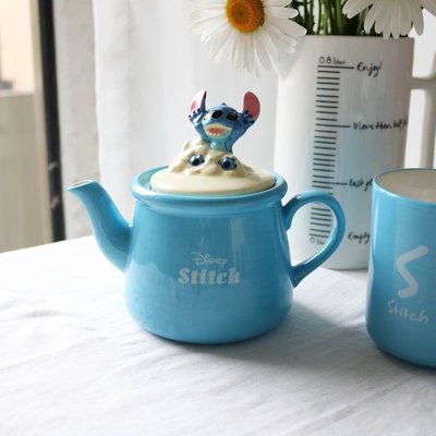 “正品”W2162日本迪士尼限定版史迪奇小可愛茶壺/卡通立體茶壺禮品