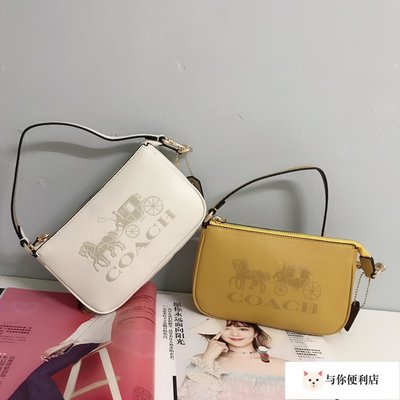 全新 COACH 4653 美國正品代購新款防刮皮革材質斜背/肩背兩用包-雙喜生活館