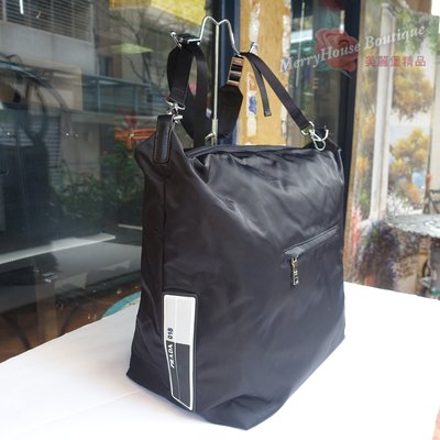 美麗堡outlet精品 Prada 2VC009 超纖尼龍材質 輕巧 旅行袋 運動袋 黑色 【現貨】