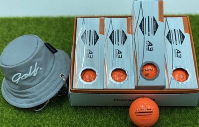 青松高爾夫FOREMOST A3(3軸版-瞄準線)高爾夫球 橘色~ $700元