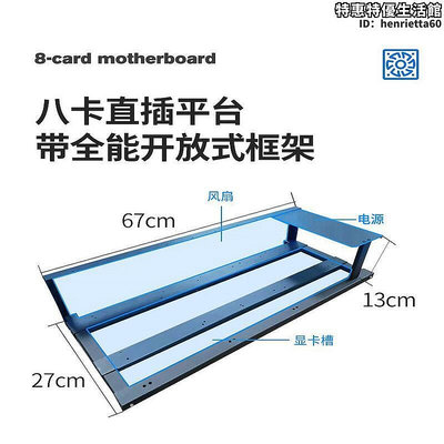 8卡直插平臺架子以太顯卡開放式機箱架B75B85847主板2u2000w