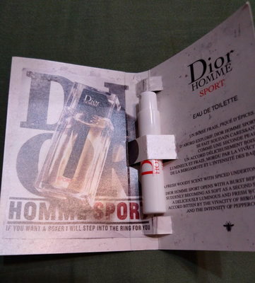 全新Dior迪奧 Dior homme sport淡香水1ml 期限2024