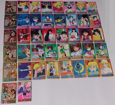 Sailor Moon 美少女戰士 非七龍珠 萬變卡 閃卡 1994年日版 第3彈 6閃36普 全套42張 請看商品說明