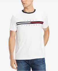 【Tommy Hilfiger】T恤 TH 男 圓領 T-shirt 短袖 短T 大logo 白色