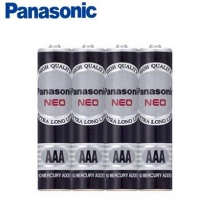 國際牌Panasonic 4號乾電池黑色1.5V 每盒60顆 促銷價