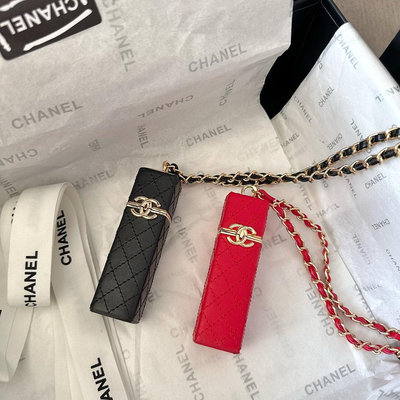 【二手】禮盒包裝 香奈兒Chanel口紅包 超可愛的小廢包 任何搭配都