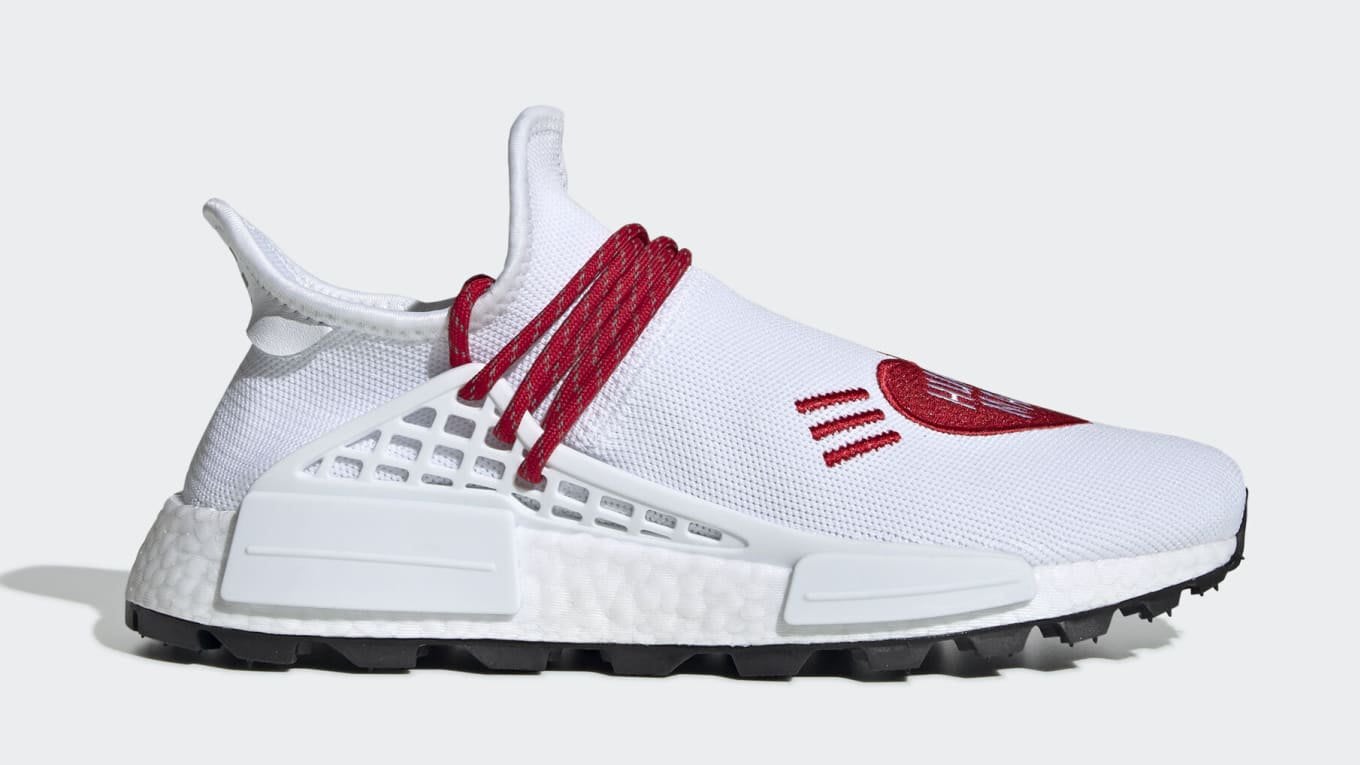 adidas NMD HU Pharrell Human Made White Red EF7223 love PACK