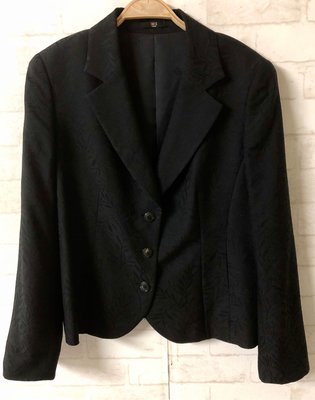 DAKS 日本製 黑色 花紋 西裝外套 13號 保證正品
