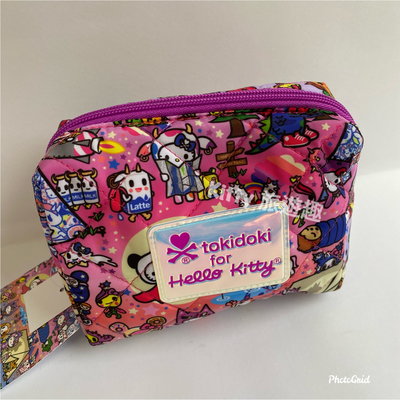 [Kitty 旅遊趣] Hello Kitty 化妝包 凱蒂貓 tokidoki聯名款 萬用包 收納包 鋪棉化妝包
