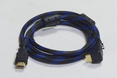 HDMI 轉 HDMI 公對公 延長線 接頭 一頭L型彎頭 直角轉接頭 1.5米