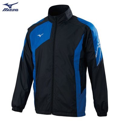 新太陽 MIZUNO 美津濃 32TE958992 Slim Fit 合身版型 風衣 運動 套裝 外套 黑藍 特2000