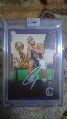 stephen curry one and one 柯瑞晚安簽名卡 timeless moment auto /15