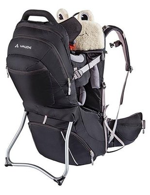 美國代購 VAUDE Shuttle Premium 黑色孩童背架 兒童背包 嬰兒背架背包 安全座椅 兒童揹架