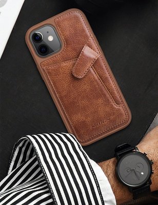 促銷 皮革設置卡袋 手機保護套 保護殼 NILLKIN Apple iPhone 12 mini 5.4吋 奧格卡袋背套