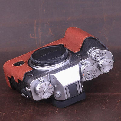 適用于Fujifilm富士XT5XT4相機包XT3XT2數碼牛皮保護套磁吸底座