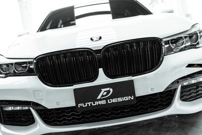 【政銓企業有限公司】BMW G11 G12 730 740 750 升級 雙線 亮黑 高品質 水箱罩  鼻頭 免費安裝