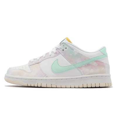 Nike Dunk Low GS 白 雲彩 粉彩 變形蟲 Paisley 女鞋 大童鞋【ACS】 FJ7707-131