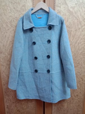 全新【唯美良品】MOMA 灰色65%羊毛大衣 #F1215-13 38號.