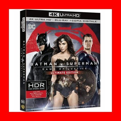 【4K UHD】蝙蝠俠對超人:正義曙光 4K UHD加長版+BD劇院版雙碟外紙套限定版(台灣繁中字幕)BVS