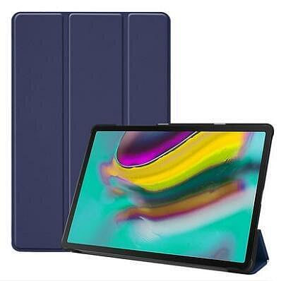 【全場】三星Galaxy Tab S5E保護套10.5英寸平板電腦T720休眠皮套T725外殼（深藍色）