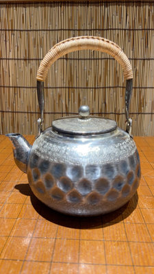 z#收藏文玩老物件 日本回流 昭和早期熏銀老銅壺，湯沸煮茶壺