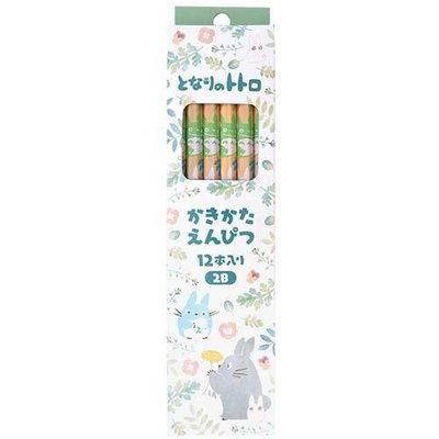 日本製 Totoro 龍貓 豆豆龍 宮崎駿 吉卜力 六角軸 2B 鉛筆12入組 現貨供應