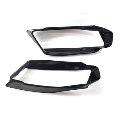 汽車前大燈鏡頭蓋 透明燈罩 外殼 1 對 適用於奧迪 A4 B8 2008-2012 汽車大燈裝飾配件-概念汽車