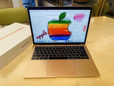 台中 保固2023/9 MacBook Air 13吋 i3 8G 256G 玫瑰金 蘋果電腦 2020年