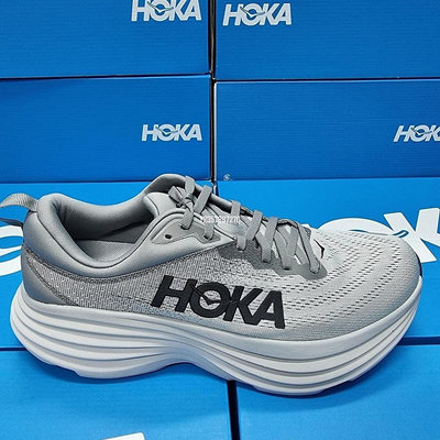 【ST潮鞋館】Hoka One One Bondi 8 灰黑 柔軟 緩震 運動 增高厚底 1127955SHMS 男鞋