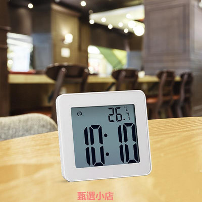 精品防水掛鐘計時定時器 簡約LCD浴室鐘 廚房電子鬧鐘鐘表clock