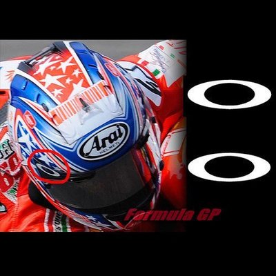 [Formula GP] MotoGP Arai OAKLEY 頭盔 安全帽 鏡片貼 車貼貼紙 一對裝