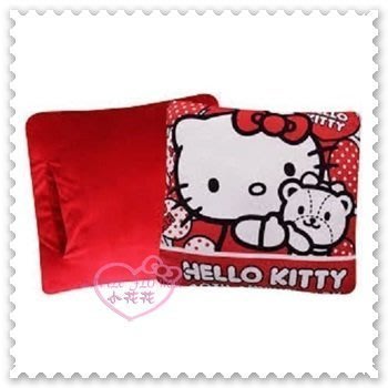 ♥小公主日本精品♥ Hello Kitty 愛心 小熊 蝴蝶結 枕頭 抱枕 靠枕 暖手抱枕 40周年 12312702