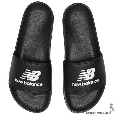New Balance 拖鞋 男鞋 女鞋 海綿 黑【運動世界】SUF50BK1-D