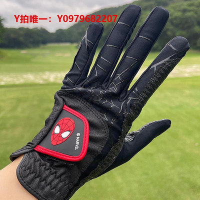 高爾夫手套Volvik高爾夫手套 左手單支 漫威蜘蛛俠萊卡纖維透氣防滑男士手套