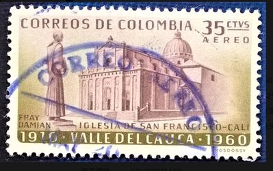 [QBo小賣場] 哥倫比亞 1961 舊金山大教堂 1枚 #535