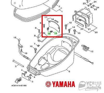 YC騎士生活_YAMAHA山葉 新勁戰 勁戰 電瓶外蓋螺絲 螺絲 電池外殼螺絲 4C6 山葉原廠零件 單顆裝