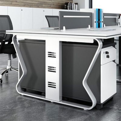 職員辦公桌椅組合家具 簡約現代4/6多人位電腦隔斷工位屏風職員桌【規格不同價格不同】