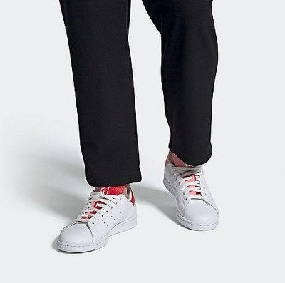 Adidas Stan Smith 復古 耐磨 輕便 透氣 百搭 低幫 白粉紅 休閒 運動 滑板鞋 FU9617 女鞋