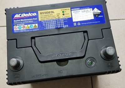 (二手中古電池) ACDelco 55D23L-SMF 免保養汽車電池 數值漂亮，品項優