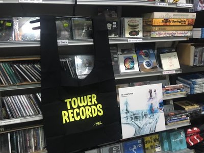 全新 Tower Records 帆布大購物袋  BRIDGE SHIP HOUSE 黑