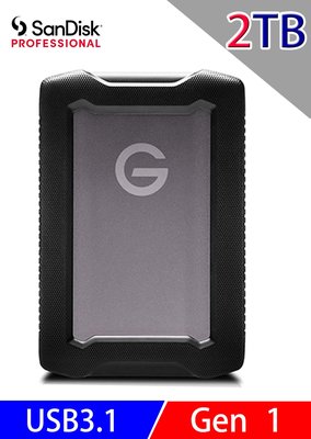喬格電腦 SanDisk PROFESSIONAL G-DRIVE™ ArmorATD™ 2TB可攜式硬碟