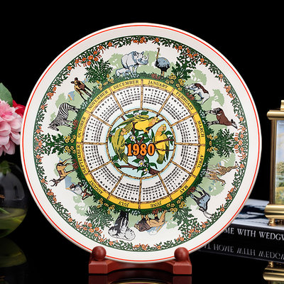 【吉事達】英國製Wedgwood 1979 1980 1984年絕版年曆收藏系列陶瓷盤