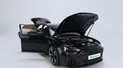 KiloWorks 其輝 1 18 奧迪瓦罐合金旅行車模型 RS6 C8 Avant 黑色